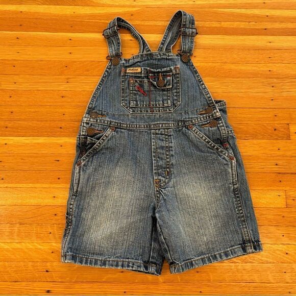 Levi Strauss Signature denim jean overall shorts - Picture 1 of 5